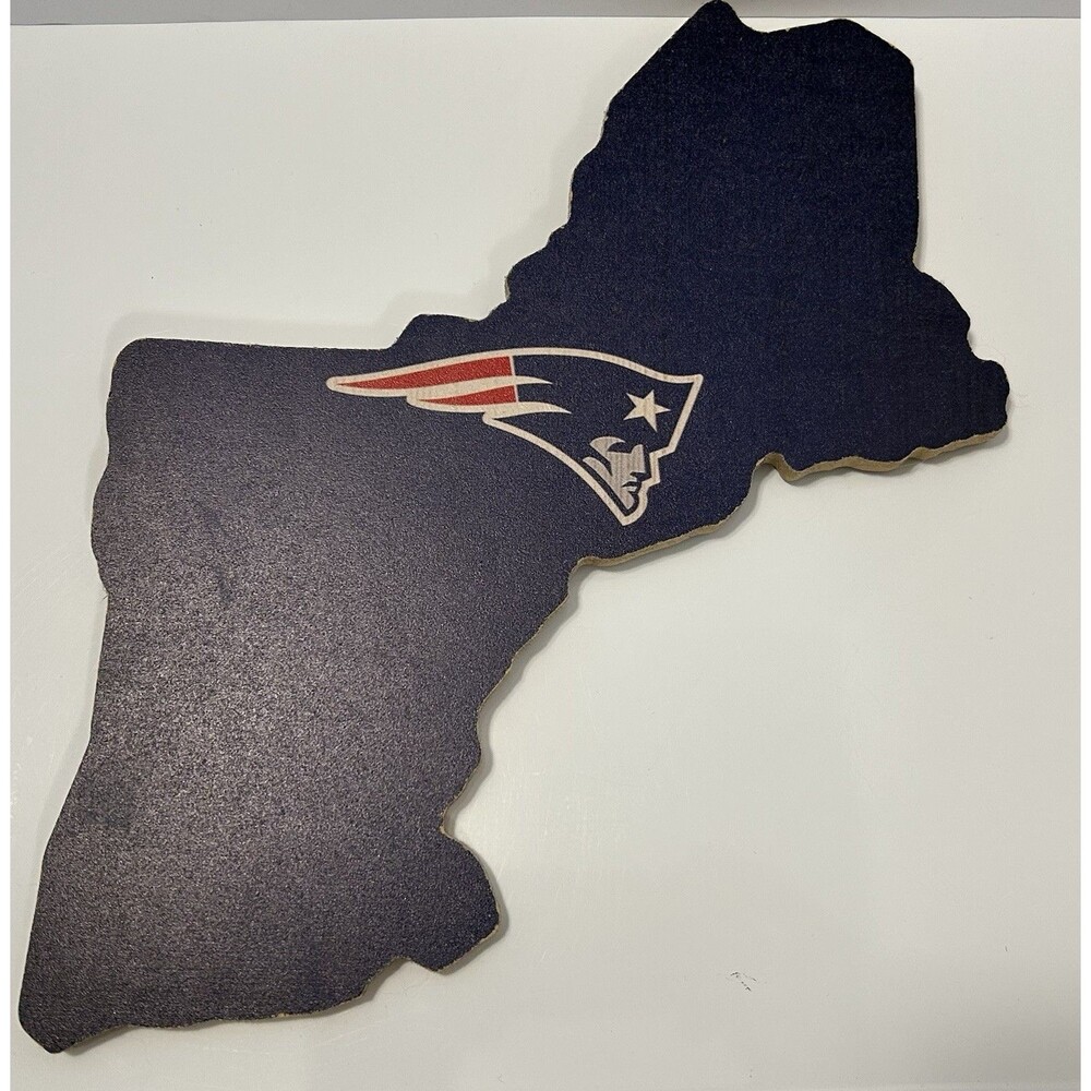 New England Patriots NFL Football 6 States Wooden Wall Decoration Fan Creations
